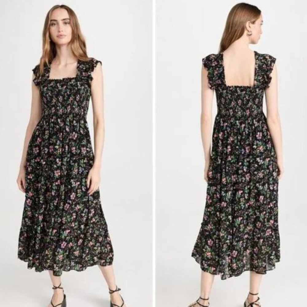 HILL HOUSE HOME The Ellie Nap Dress ~ Berry Floral Print Medium